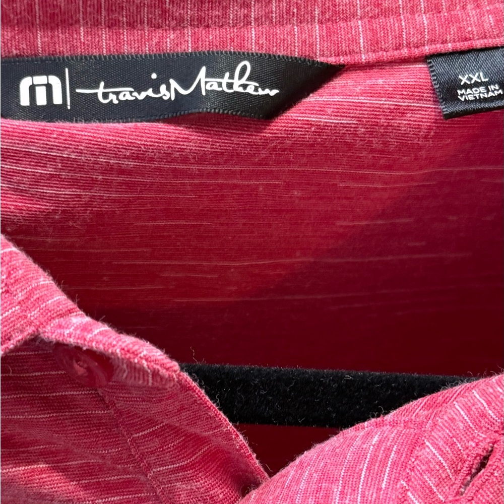 TravisMathew The Heater Golf Polo Heather Scooter size XXL - Picture 3 of 5